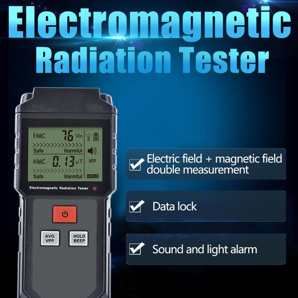 LCD Electromagnetic Field Radiation Monitor Tester Radio Wave For Computer