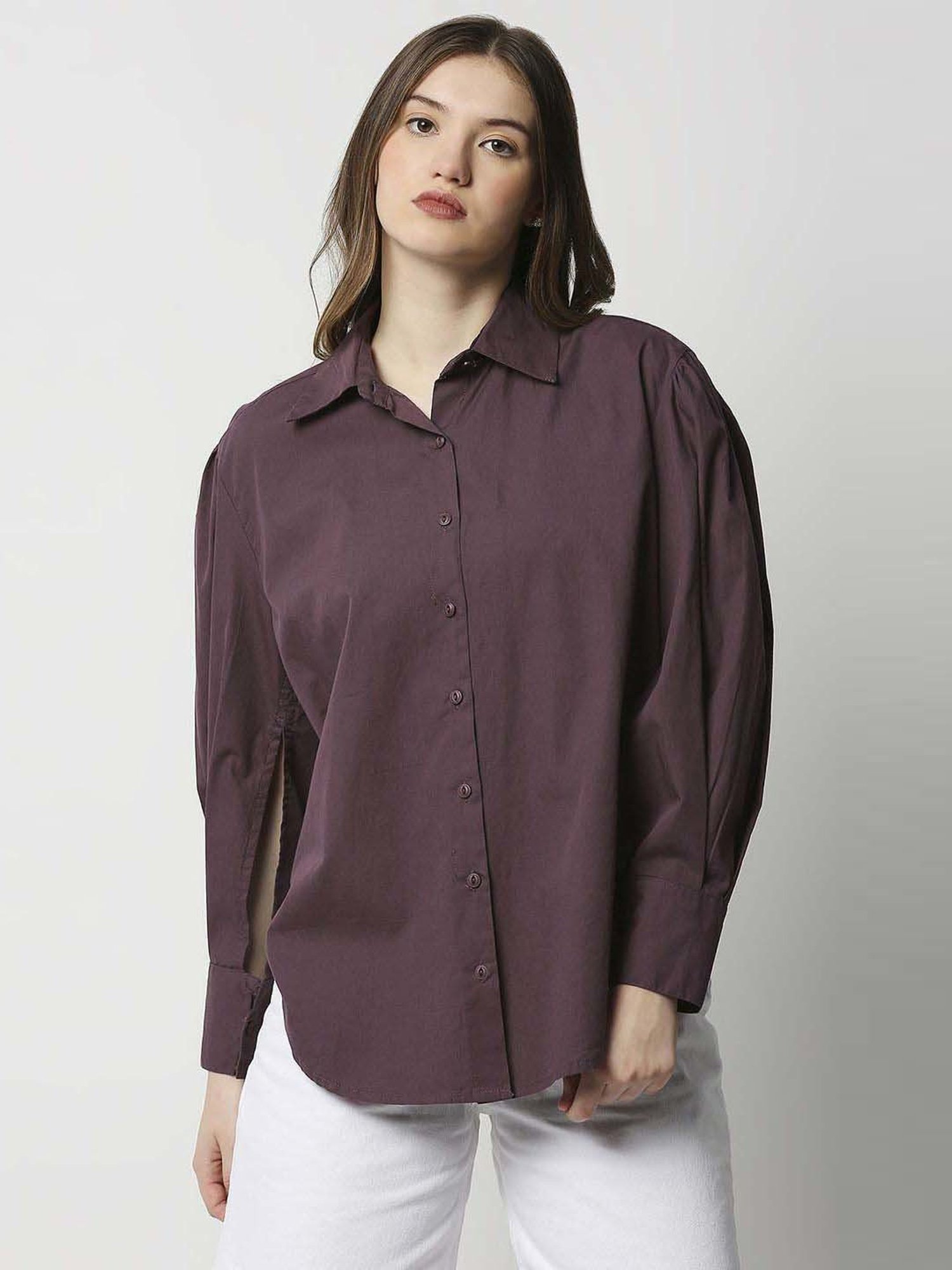 Remanika Brown Pure Cotton Shirt