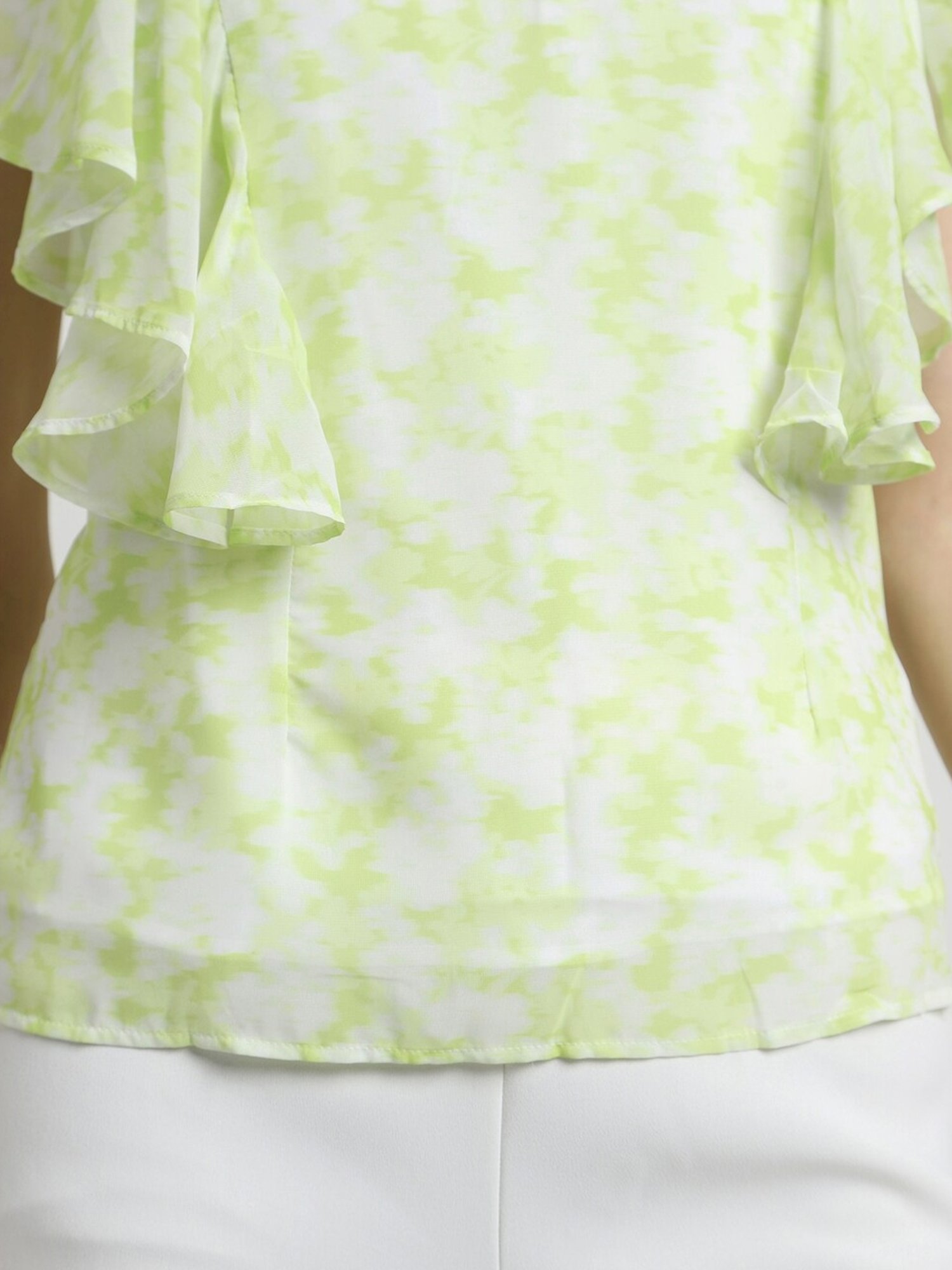Allen Solly Green Printed Top