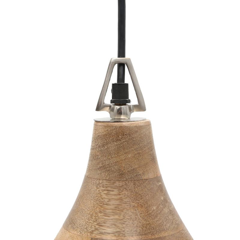 15" Bergen Teardrop Wood Pendant - River of Goods