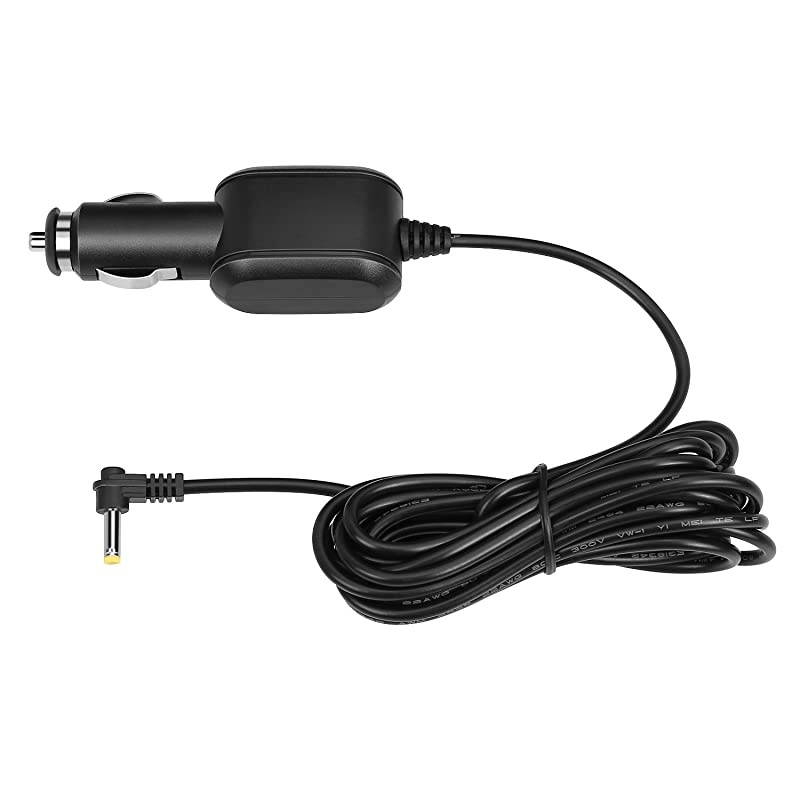 12-24V Car Cigarette Lighter Power Cable Charger Adapter Cable for  Car Portable DVD Player -1 in Pack (Black)