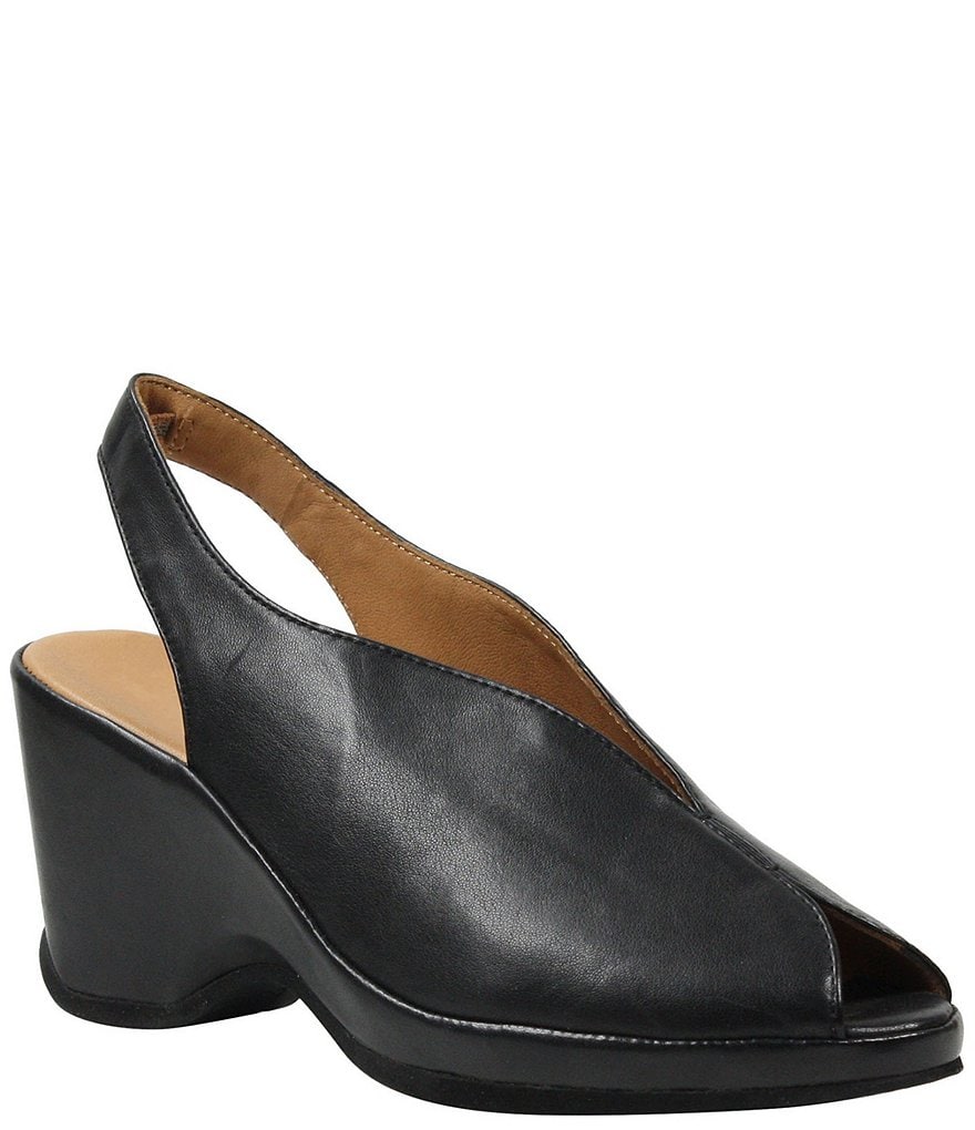 L'Amour Des Pieds Odetta Sling Wedge Pumps