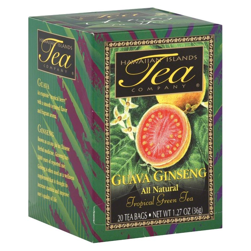 Hawaiian Islands Tea Company Guava Ginseng Tea - 20ct