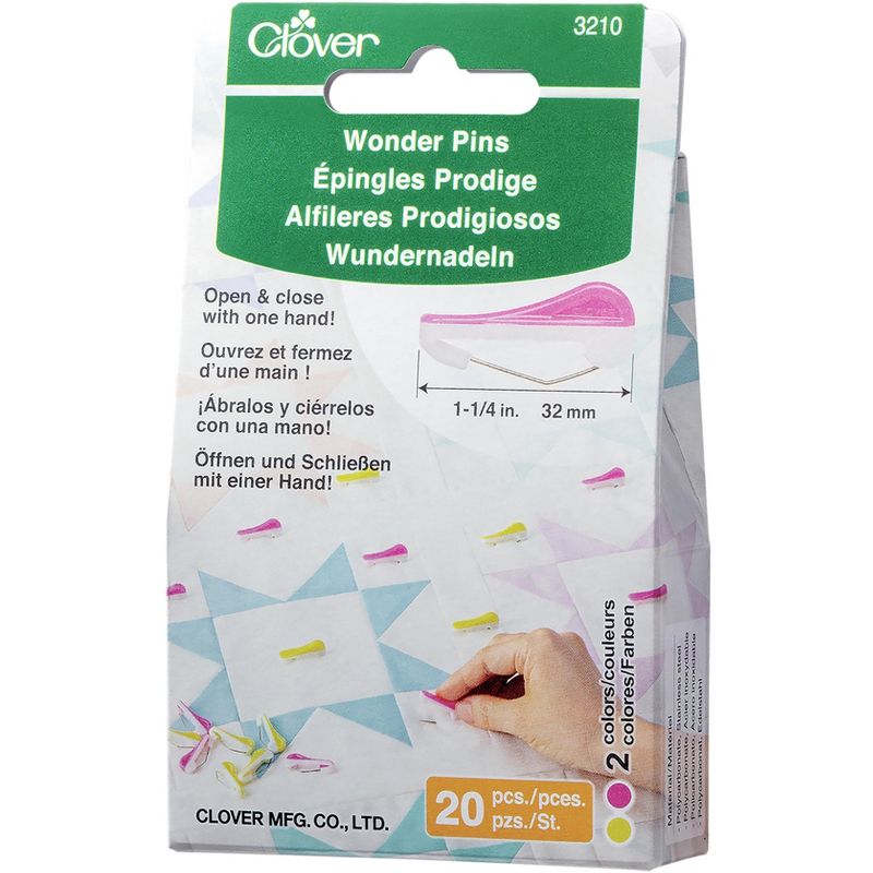 Clover Wonder Pins-20/Pkg