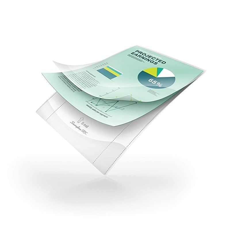 GBC Laminating Sheets Thermal Laminating Pouches Letter Size 5mil EZUse 150 Pack 1 Case of 8 3740723CS