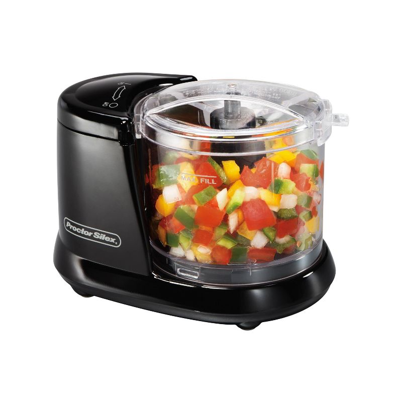 KitchenAid 2 Speed Pulsing Meal Prep Compact Mini Food Processor Chopper with 3.5 Cup Working Bowl, Contour Silver (Certified Refurbished)