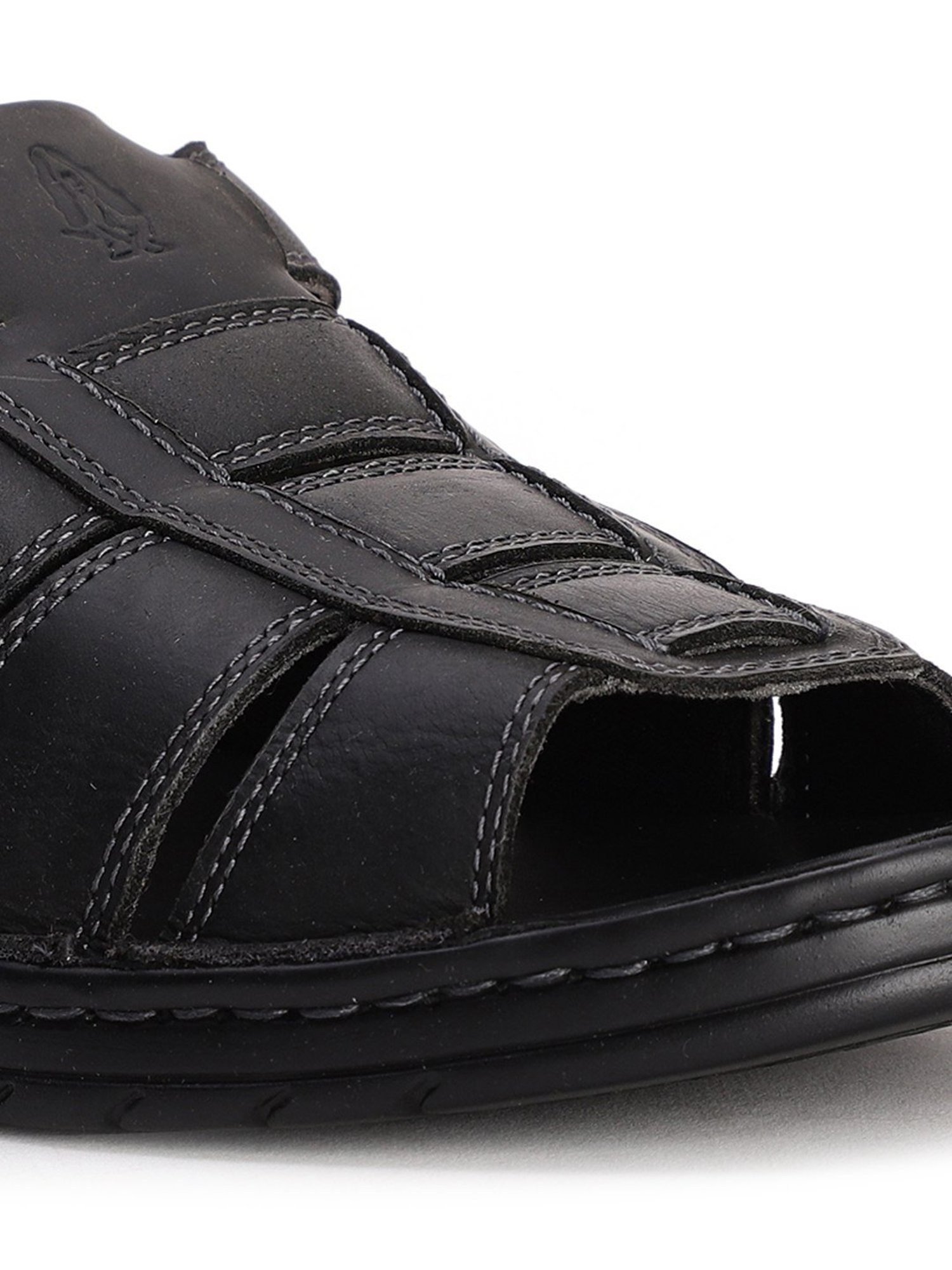 Hush Puppies by Bata Men's Black Fisherman Sandals