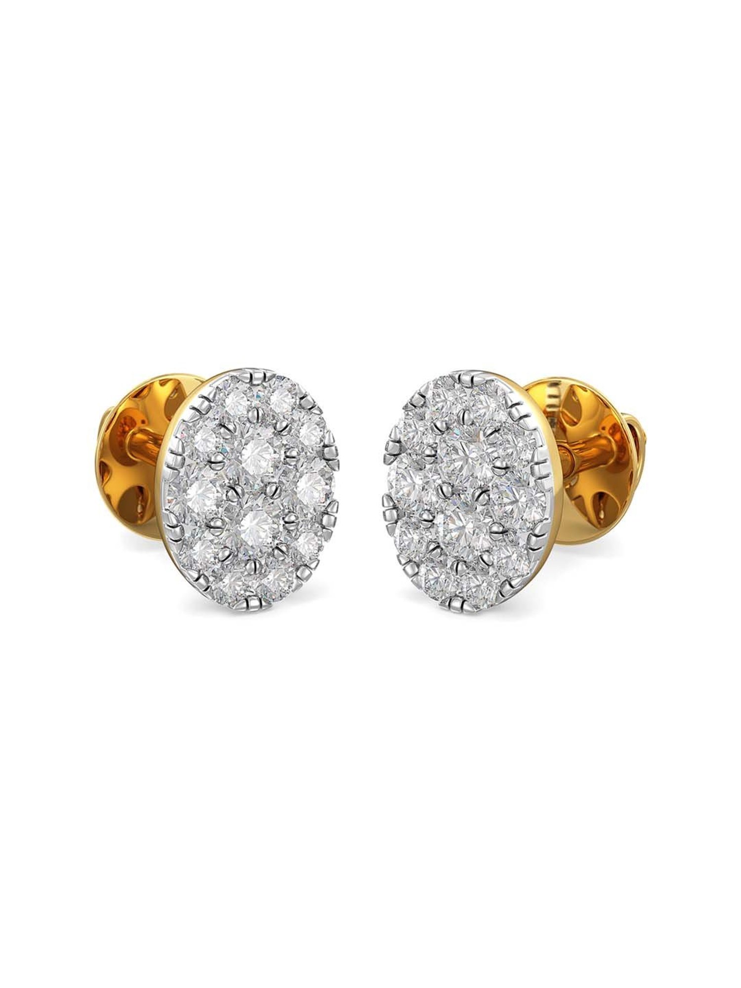 Joyalukkas 18 kt Gold & Diamond Stud Earrings