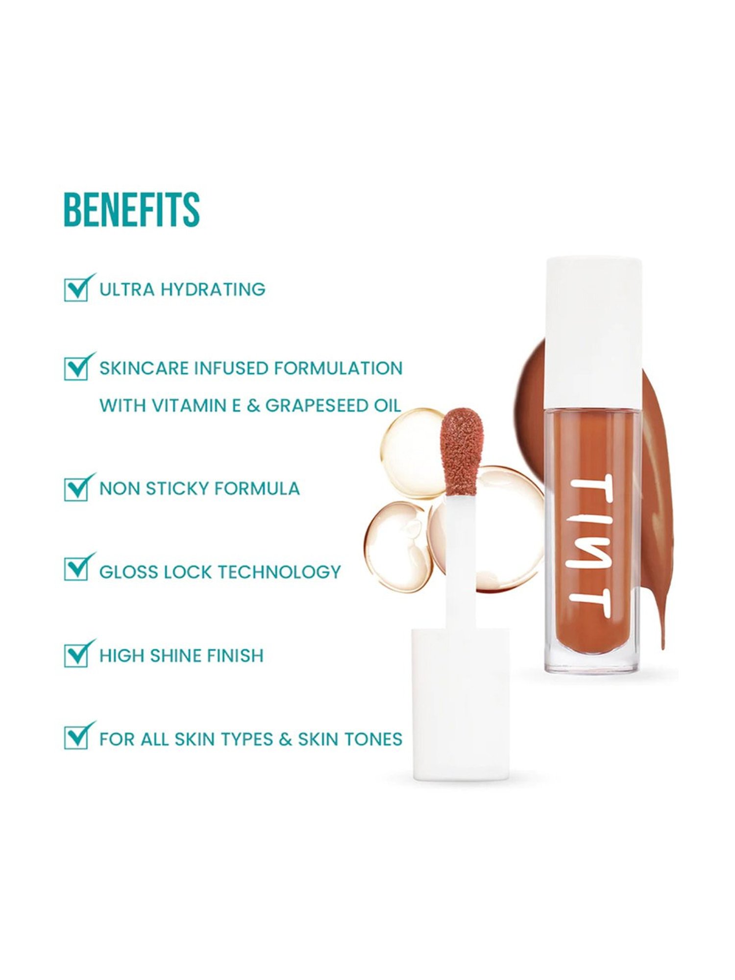 Tint Cosmetics Lip Gloss Bare - 5 ml