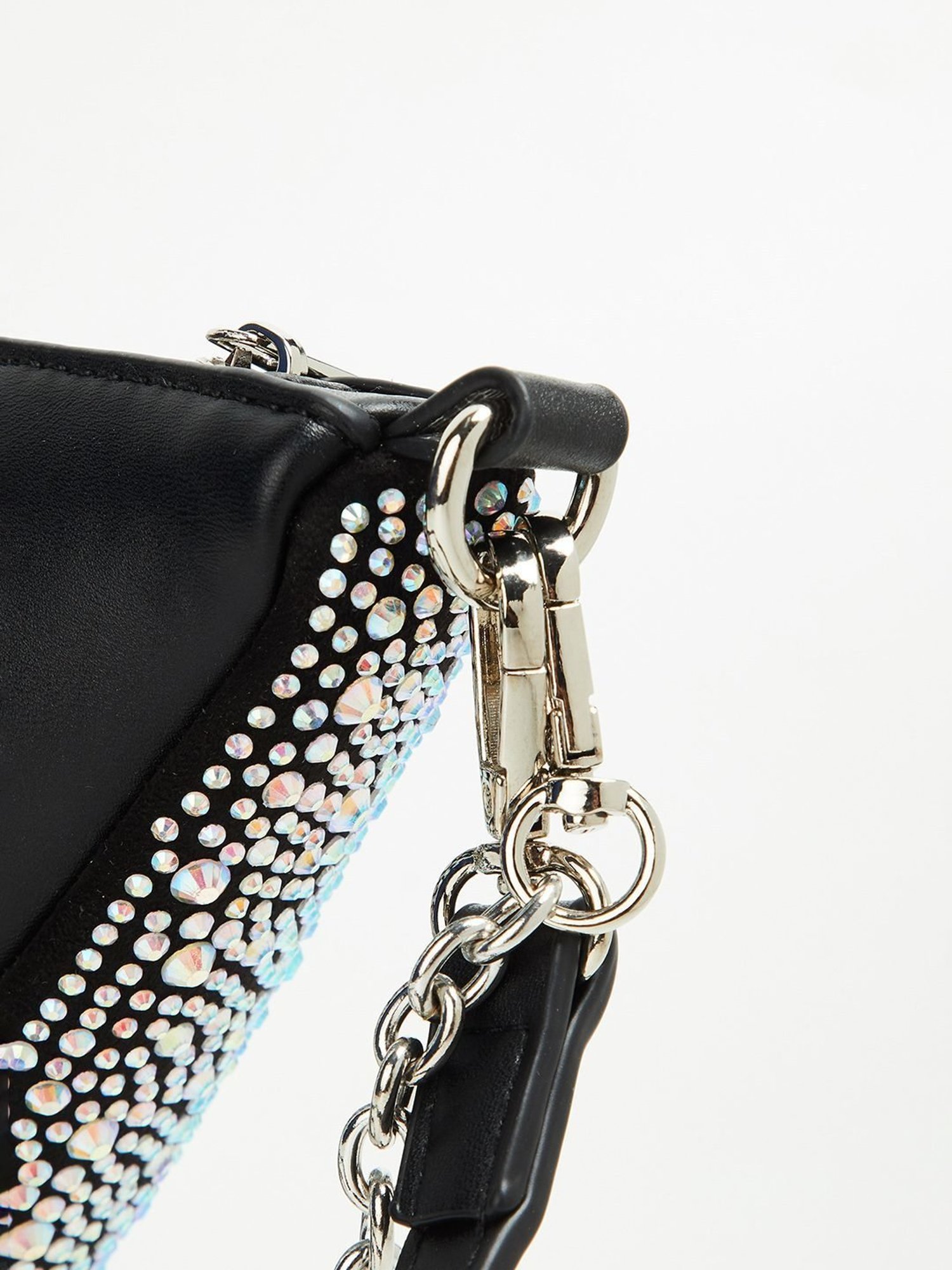 Code by Lifestyle Black Embellished Shoulder Bag