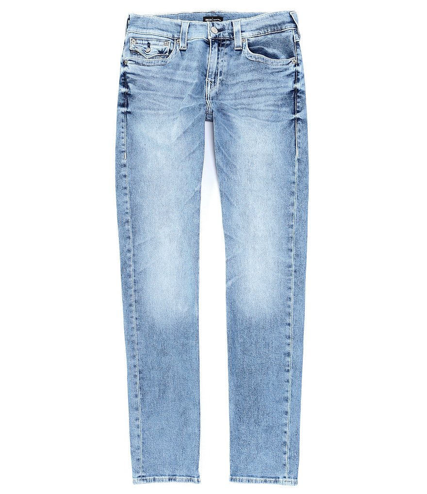 True Religion Rocco Back Flap-Pocket Skinny Jeans