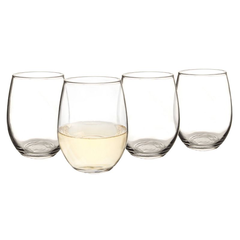 21oz 4pk Glass Stemless Wine Glasses - Cathy's Concepts
