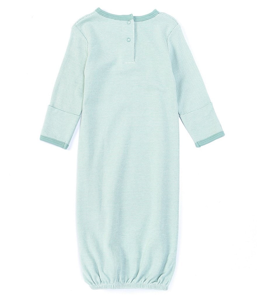 Starting Out Baby Boys Newborn-6 Months Green Stripe Gown