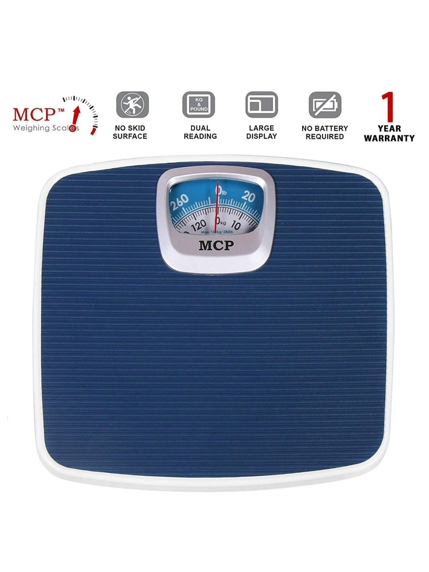 MCP Deluxe Personal Weighing Scale (Blue)