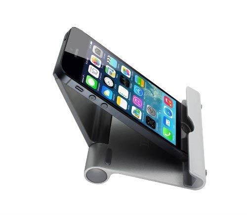 iPad Stand TechMatte Multi-Angle Aluminum Holder for Tablets, E-Readers and Smartphones - Mini Stand