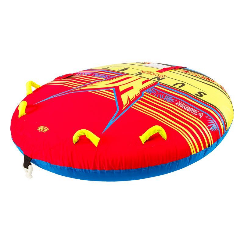 HO Sports Sunset 2 Multi-Directional Ride-On Towable Tube for 2 People, Red