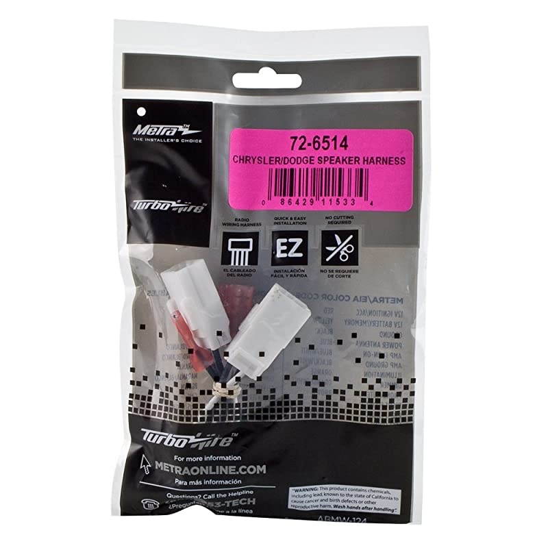 726514 Speaker Harness for Select ChryslerDodge Vehicles