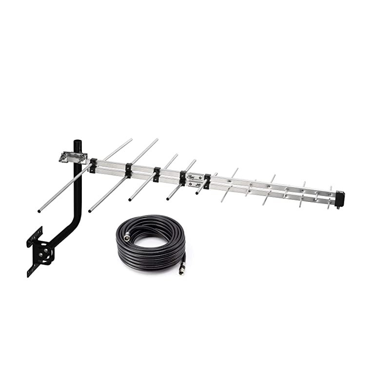 Digital HD Yagi Antenna for Clear Reception, 4K/1080P/HD, with Mounting Pole, Long Range, All Metal