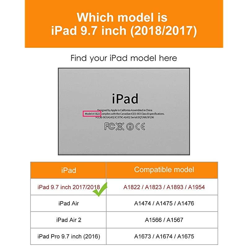 iPad 9.7 Case 2018 iPad 6th Generation Case/2017 iPad 5th Generation Case, Slim Fit Lightweight Smart Cover with Soft TPU Back Case for iPad 9.7 2018/2017 [Auto Sleep/Wake] - Blue Beach