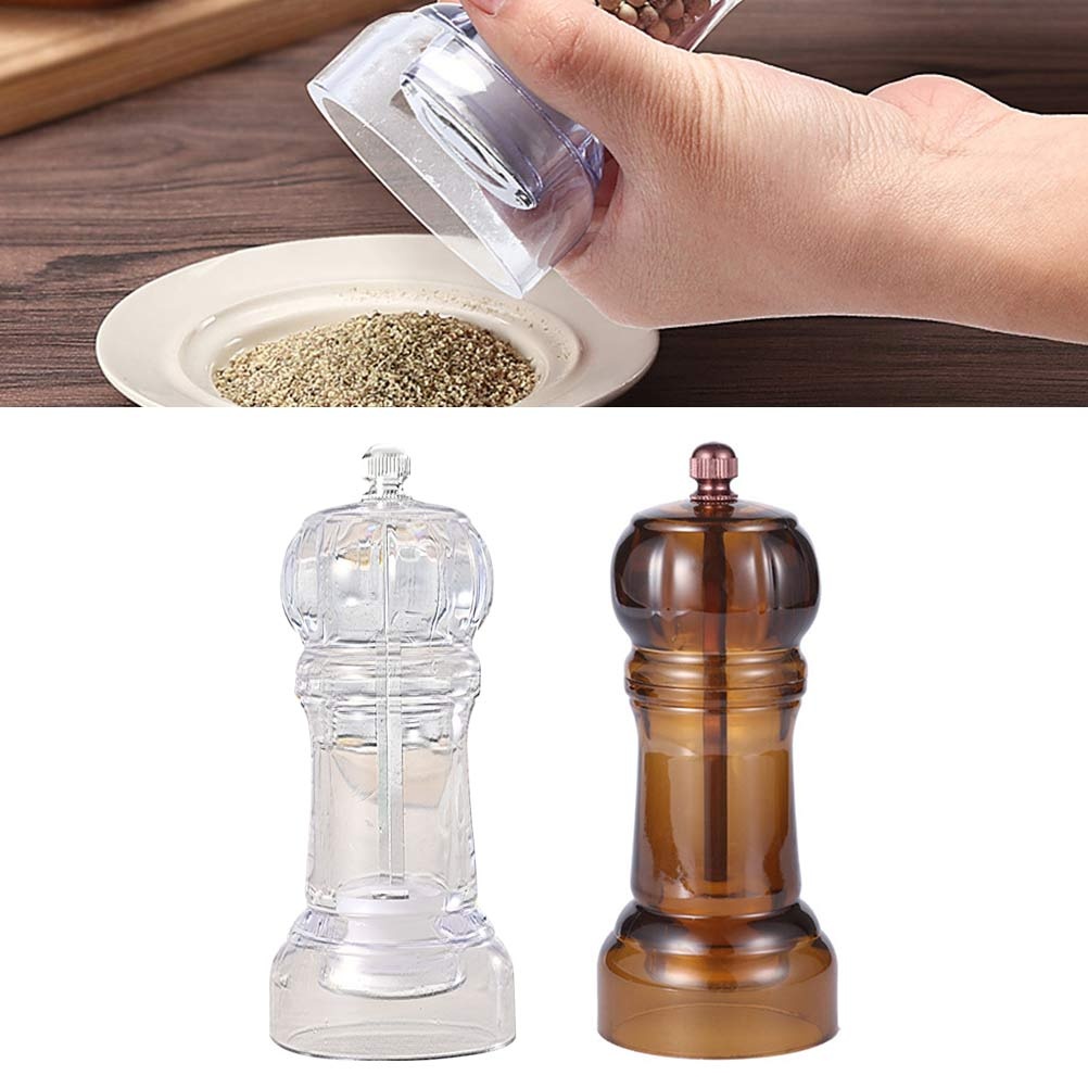 1 Pc Manual Pepper Grinder Salt Pepper Spice Bottle Grinder Kitchen Cooking Grinding Tool (Random Color)