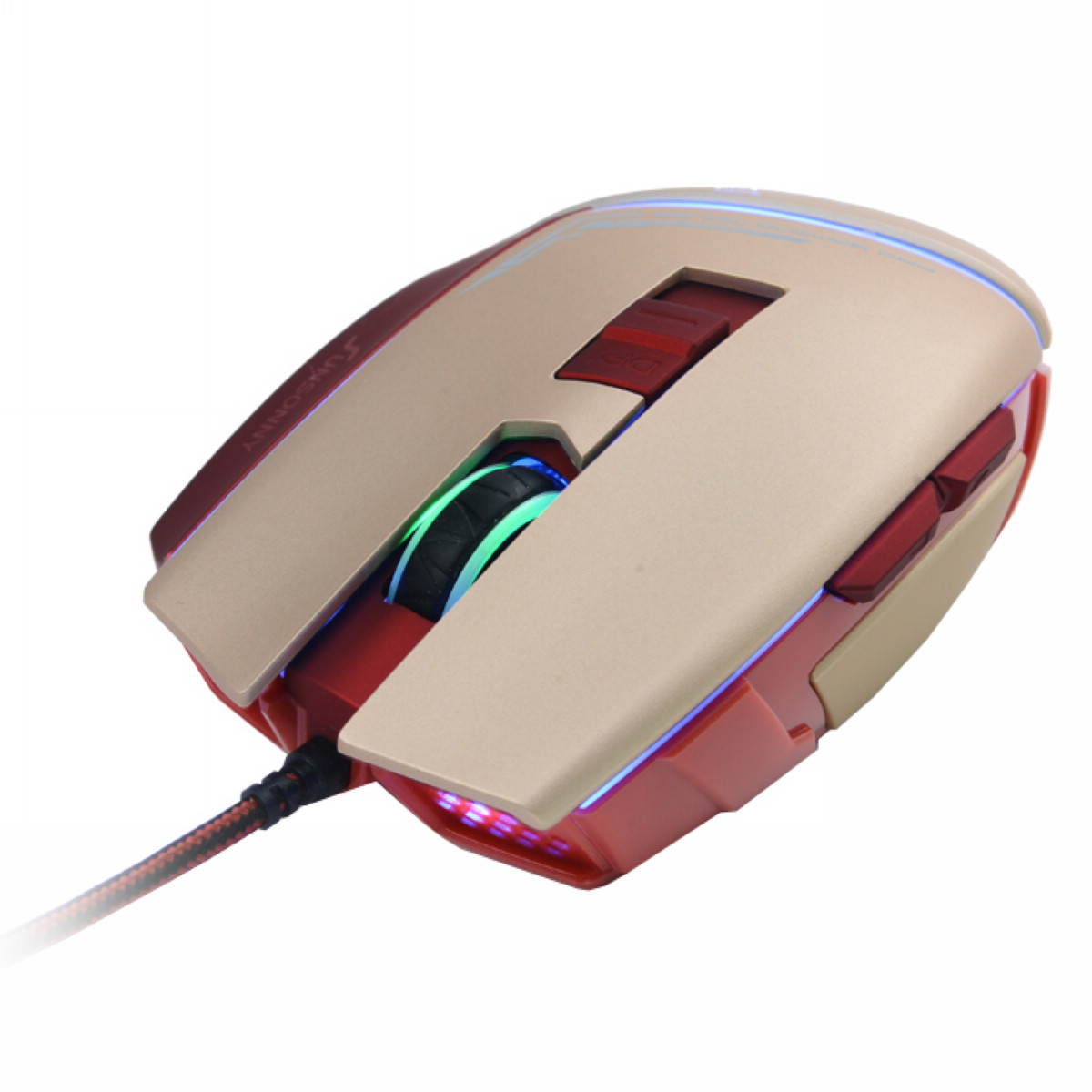 Sunsonny 007 1600DPI 5 Button USB Wired Gaming Mouse (Red)