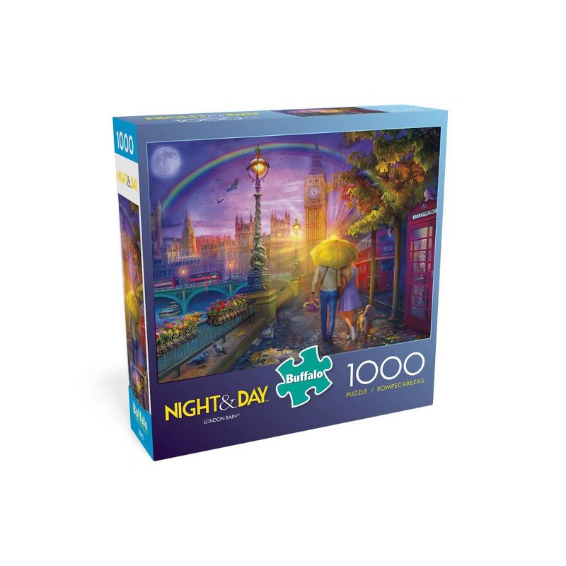 Buffalo Games Night and Day: London Rain Jigsaw Puzzle - 1000pc