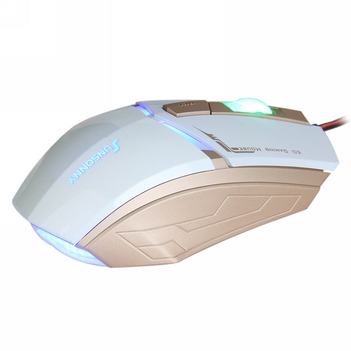 Sunsonny TM30 USB Wired / 6 Button / 600~1000~1600dpi Adjustable Blue LED Color Gaming Mouse