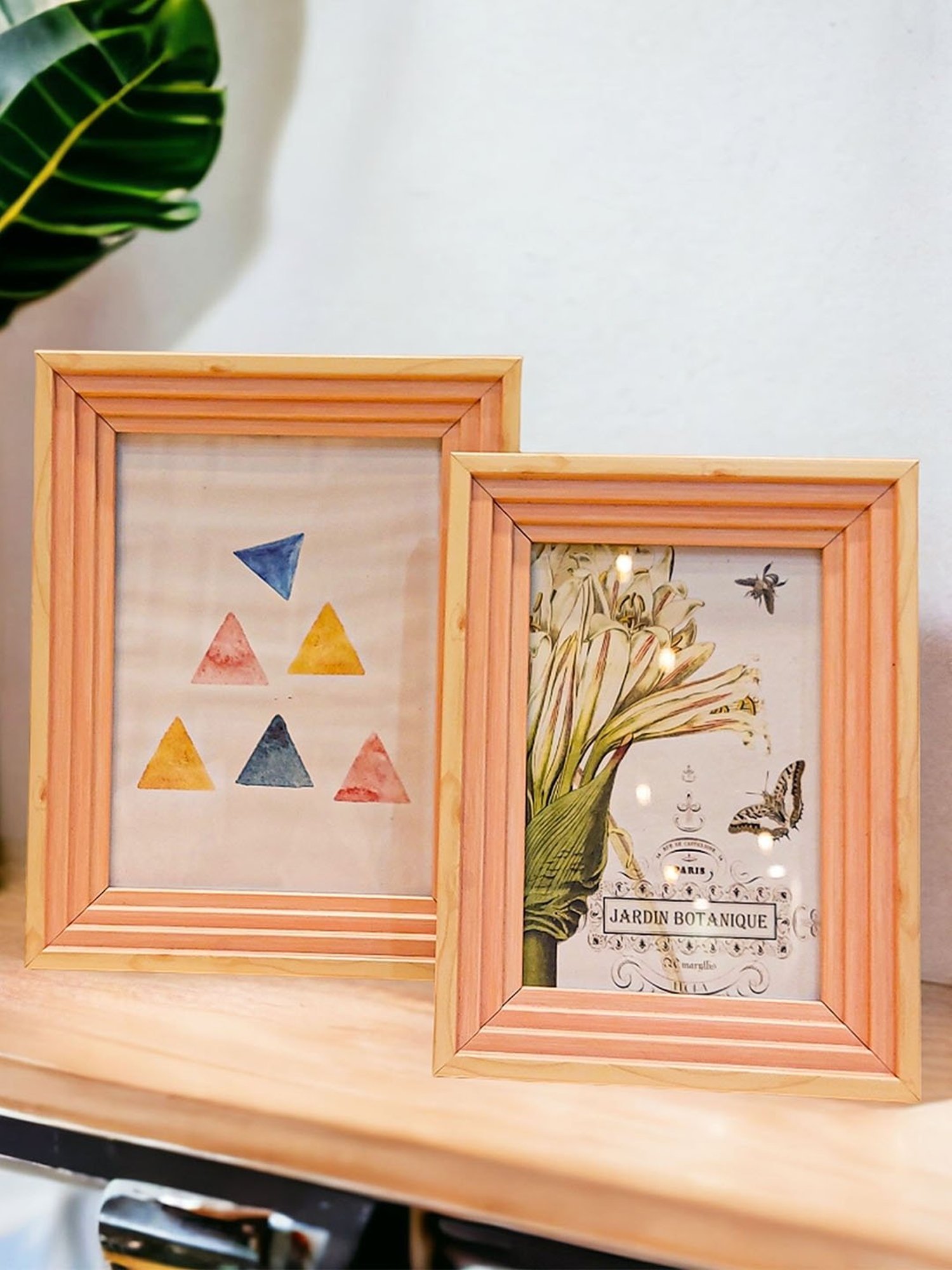 House This Kangto Brown & White Wood Photo Frame Gift Set