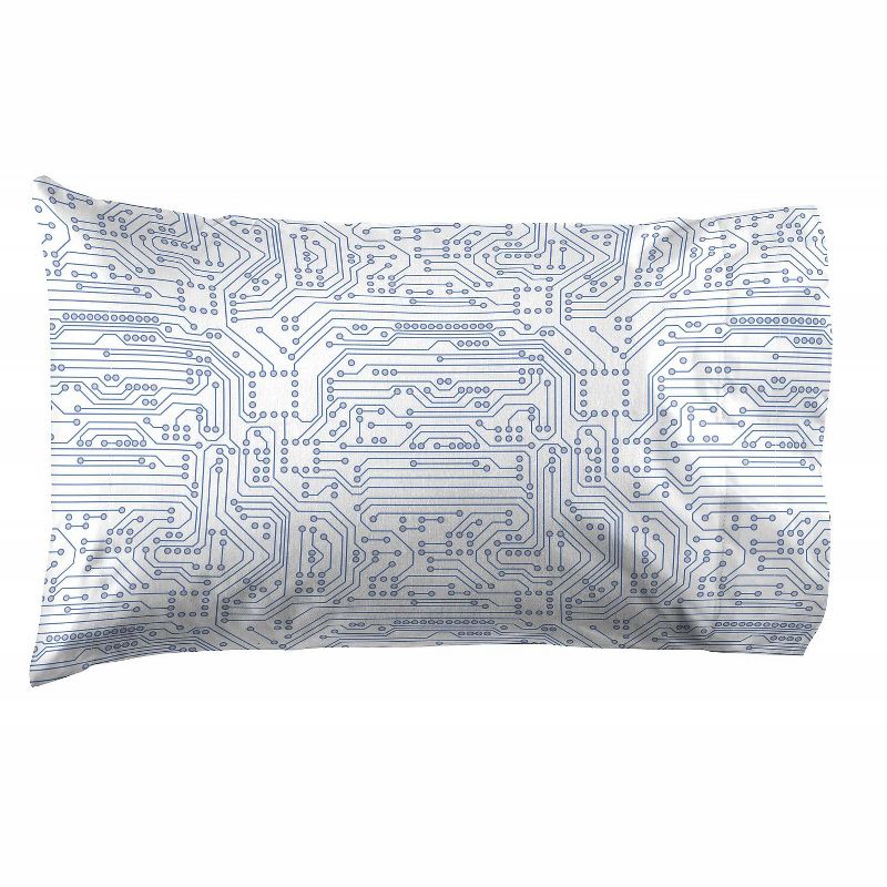 Saturday Park Computer Chip Pillow Case - 20x30 Light Blue