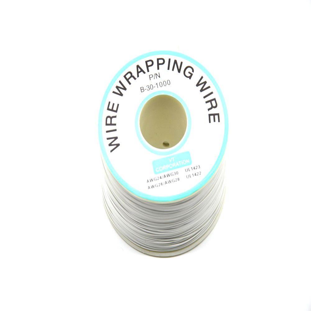 OK line circuit board flying wire PCB jumper electronic wire welding connection line 30# 30AWG wire DIY single core copper wire white