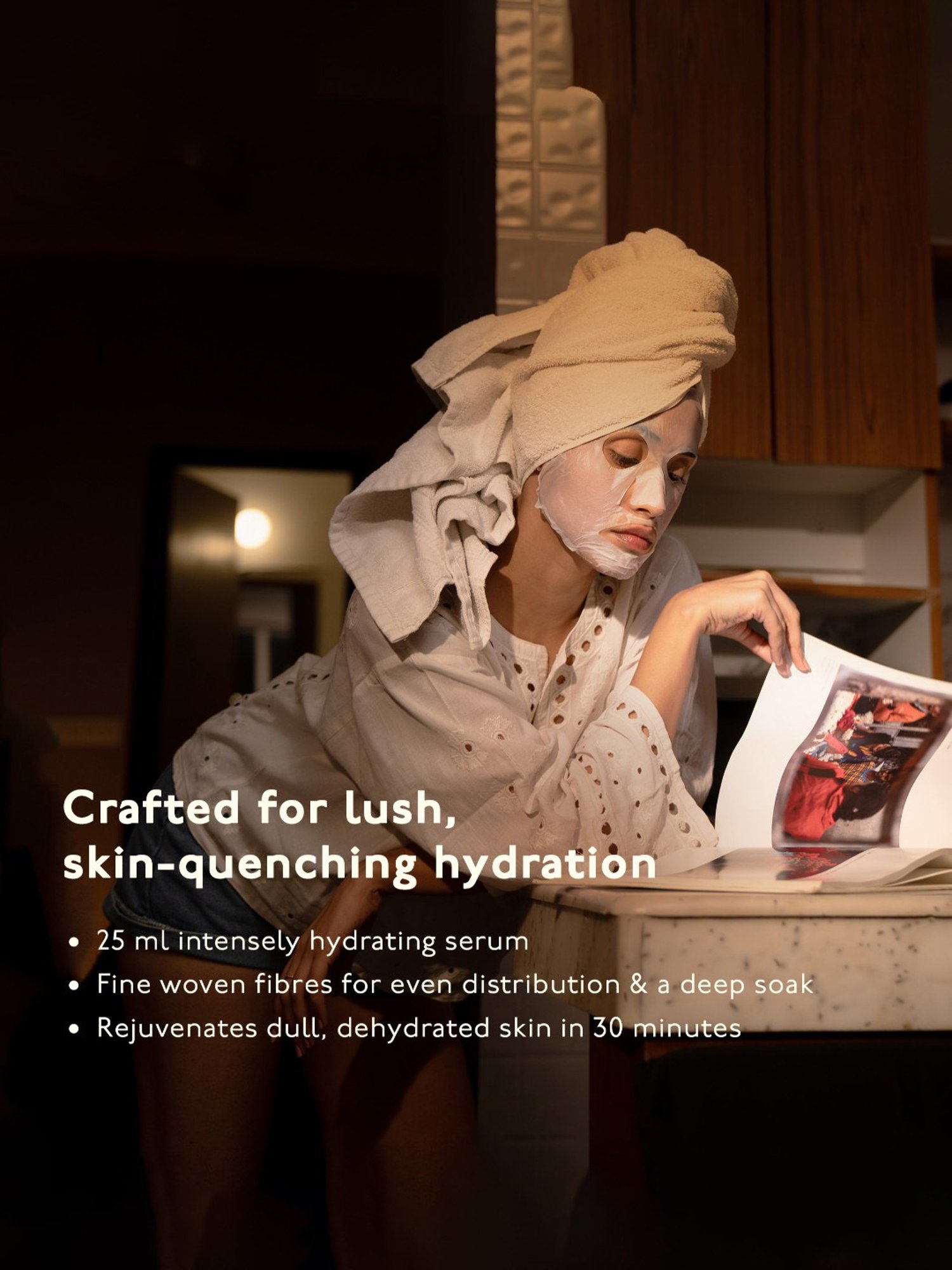 Asaya Hydrating Face Sheet Mask with Hyaluronic Acid - 30 ml