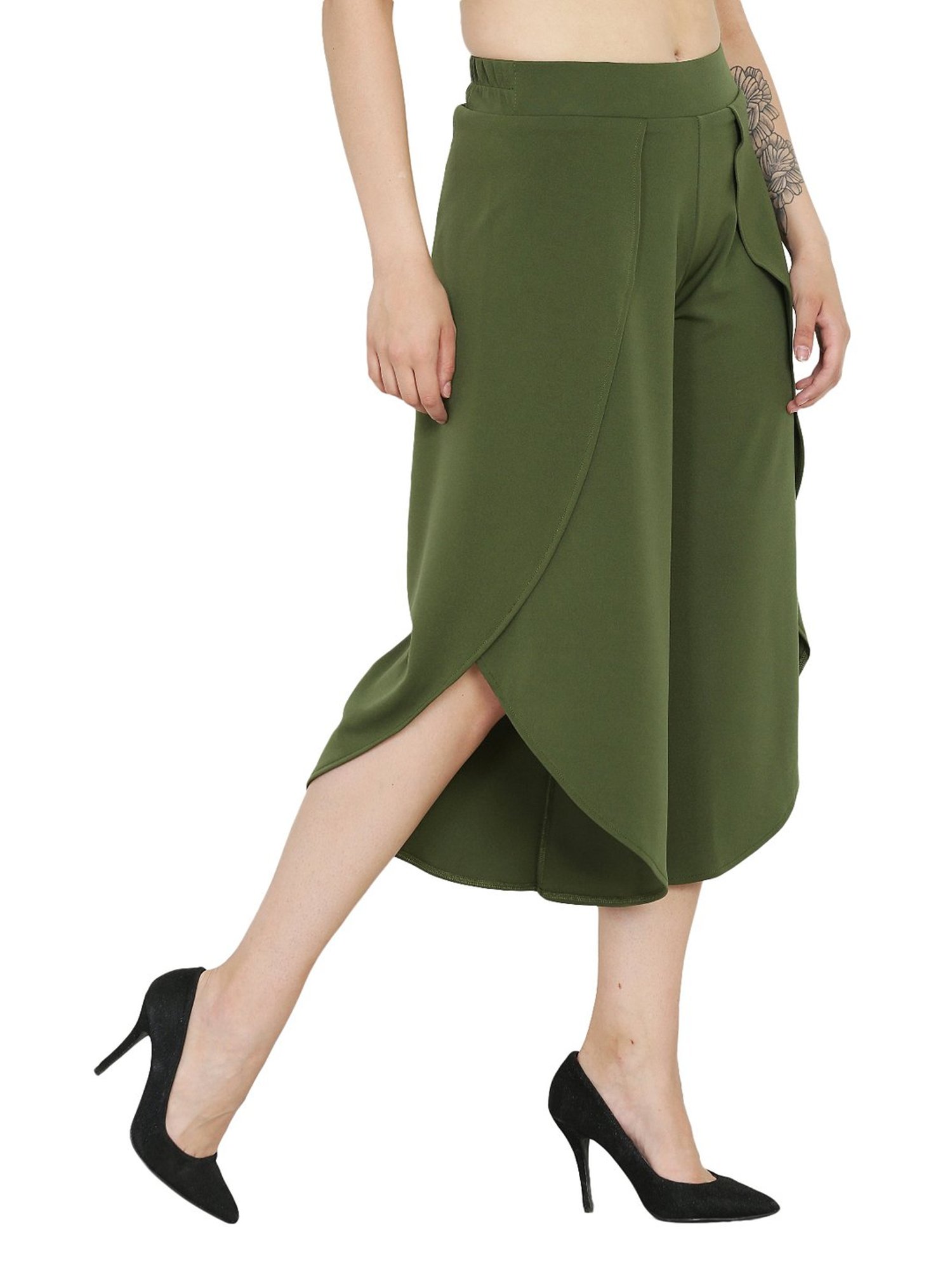 Westwood Olive Cotton Dhoti Pants
