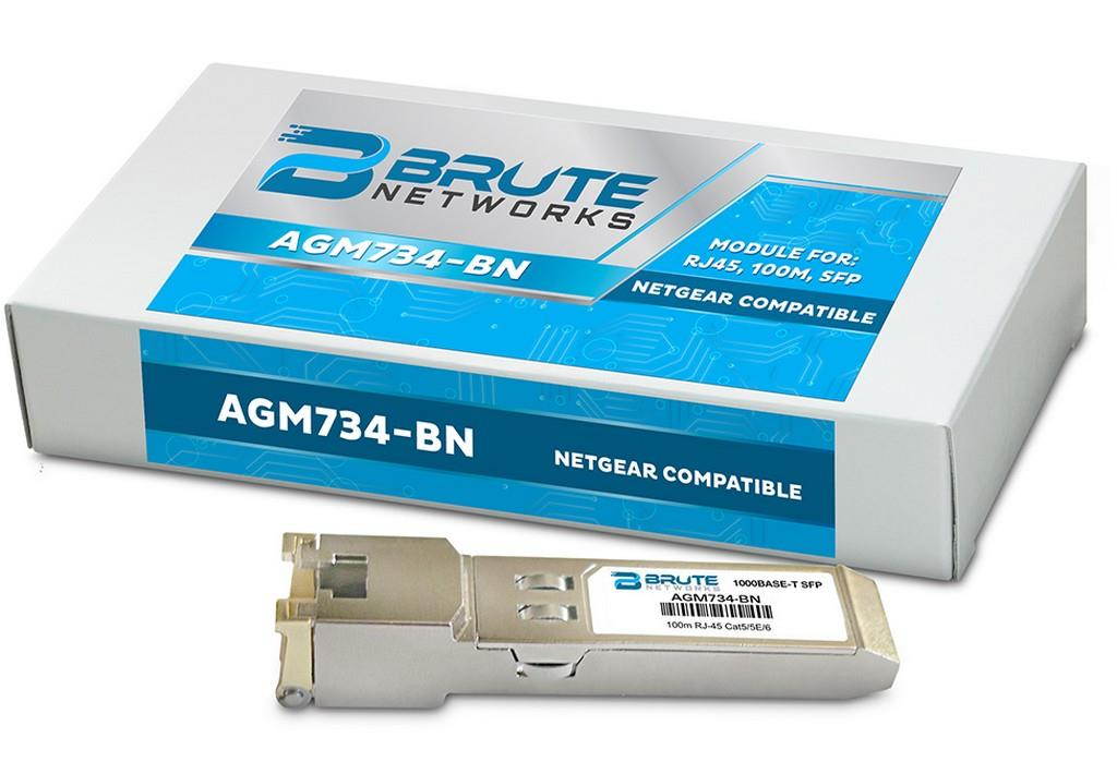 Netgear AGM734 - 1000BASE-T 100m RJ45 SFP (100% Compatible)
