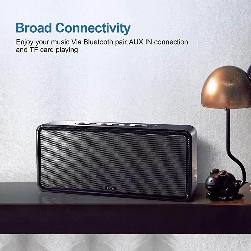 UpgradedBluetooth Home Speakers  SoundBoxXL 32W Bluetooth Speaker Louder Volume 20W Driver DSP Bass Technology with 12W Subwoofer Wireless Stereo Pairing Speaker for Indoor Outdoor Parties