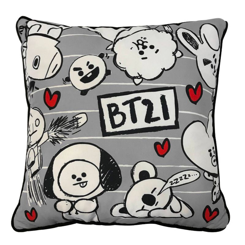 BT21 Line Friends Doodle Throw