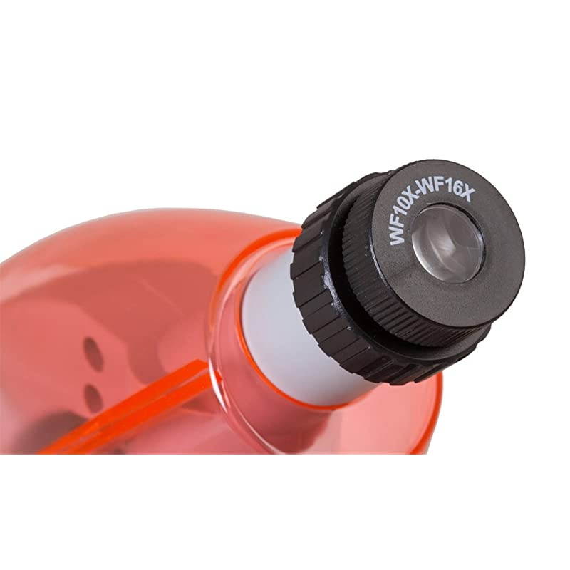 LabZZ M101 Orange Microscope for Kids with Experiment Kit &ndash; Choose Your Favorite Color