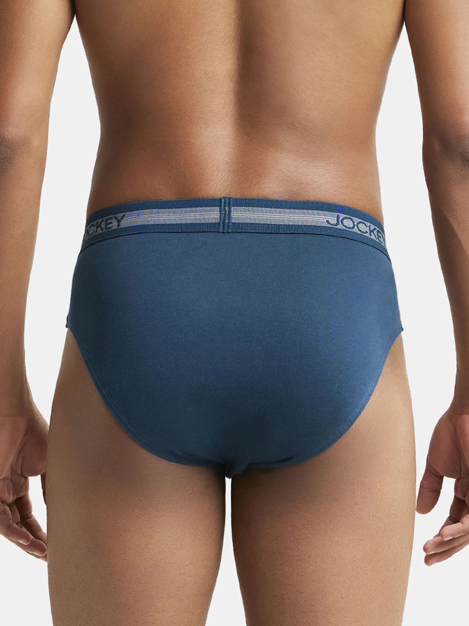Jockey 1010 Dark Blue Super Combed Cotton Briefs with Stay Fresh Properties