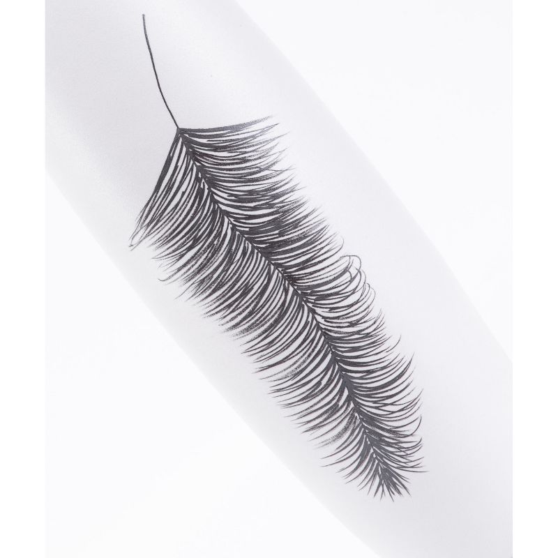 Uniquewise 24" White Contemporary Hand Painted Ceramic Handmade Floor Vase with Feather Design