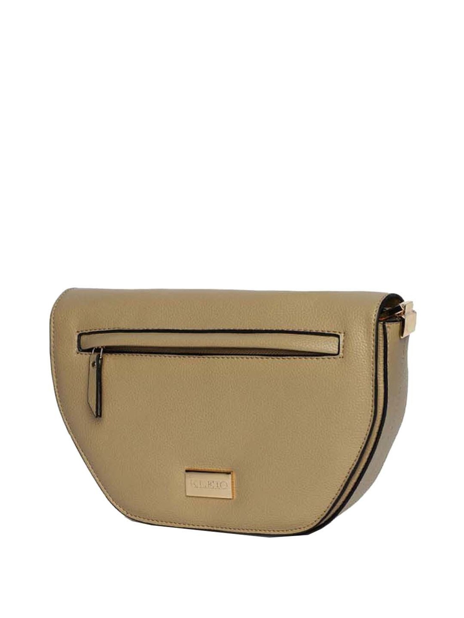 KLEIO Beige Solid Medium Sling Handbag