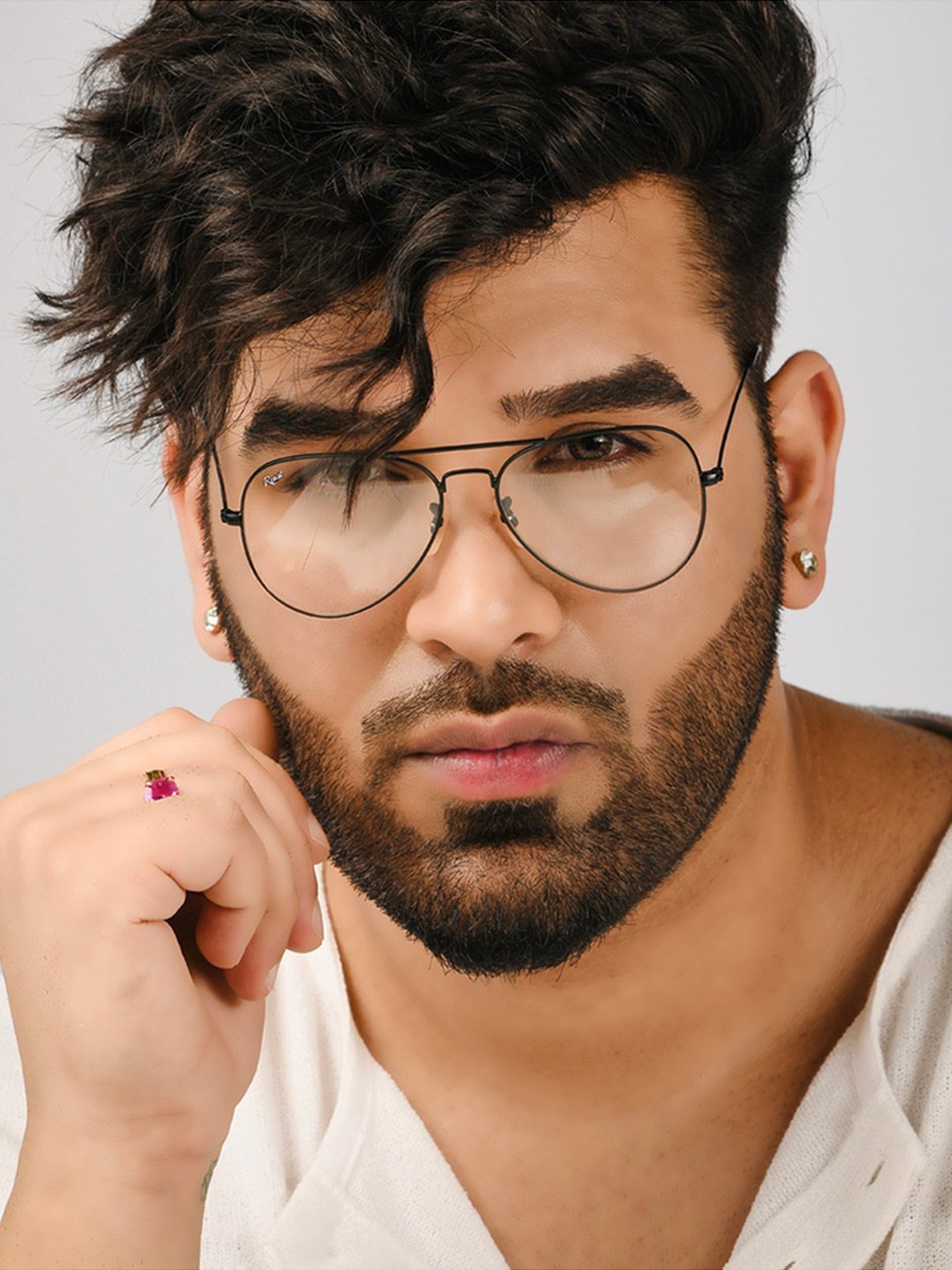 Resist Eyewear Clear Aviator UV Protection Unisex Sunglasses