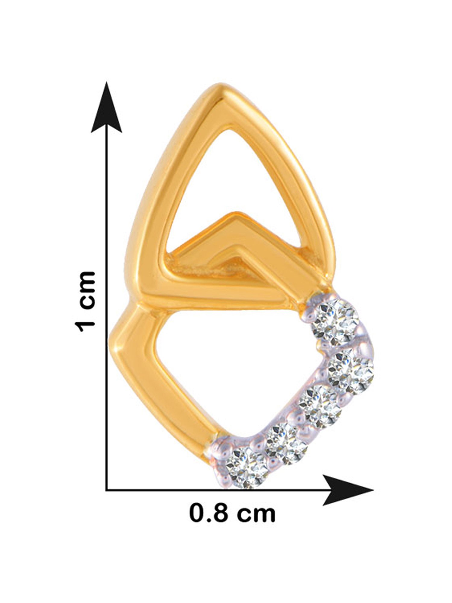 P.C. Chandra Jewellers 18 kt Gold & Diamond Earrings