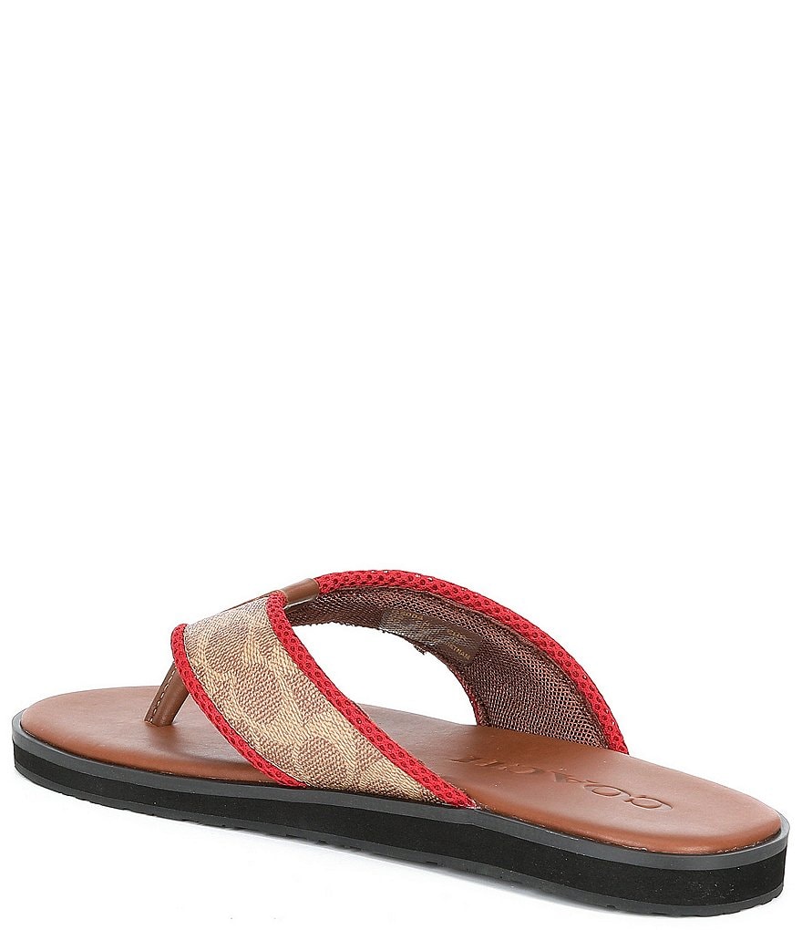 COACH Men's Signature Flip-Flops