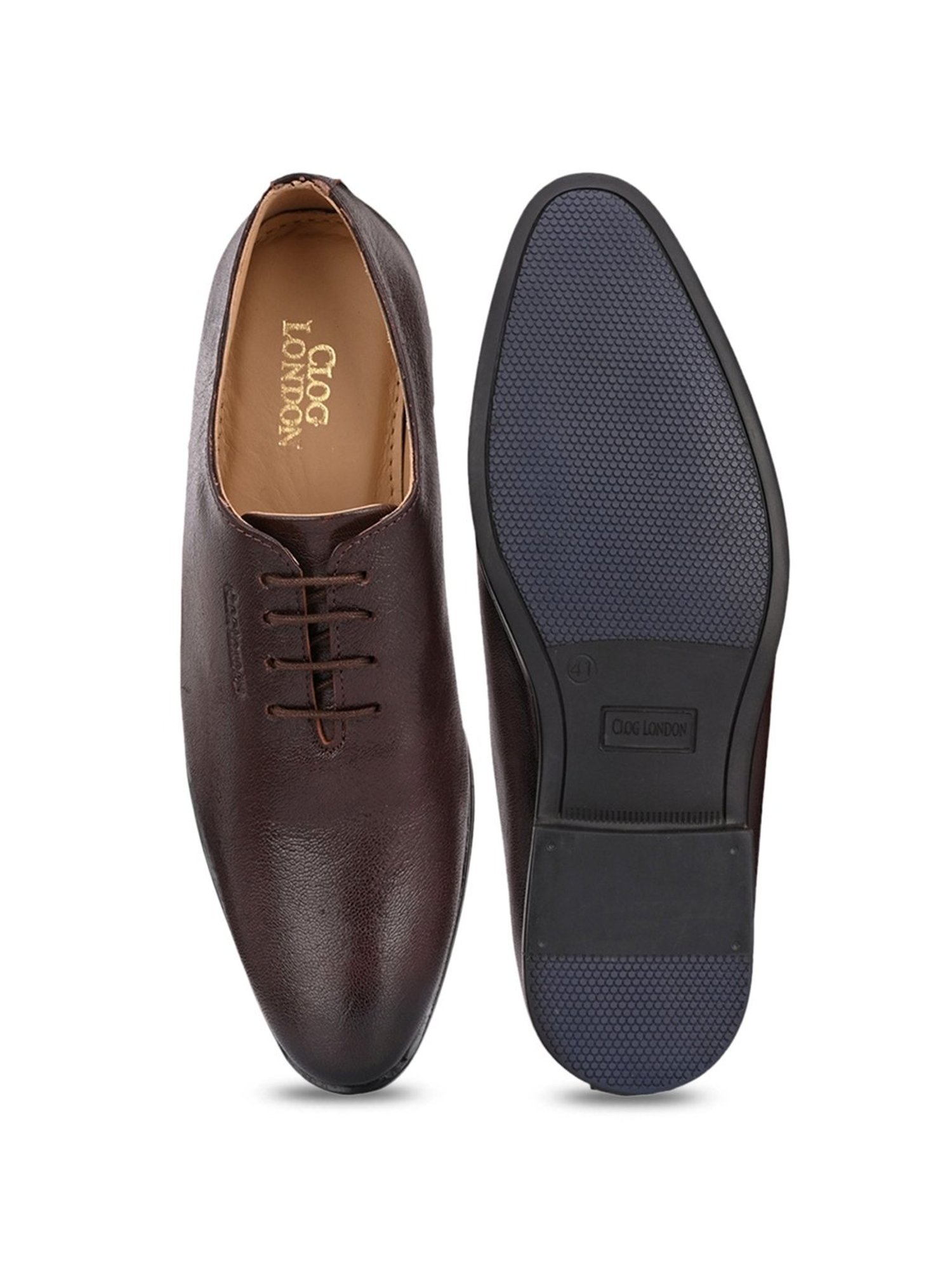 Clog London Men's Brown Oxford Shoes