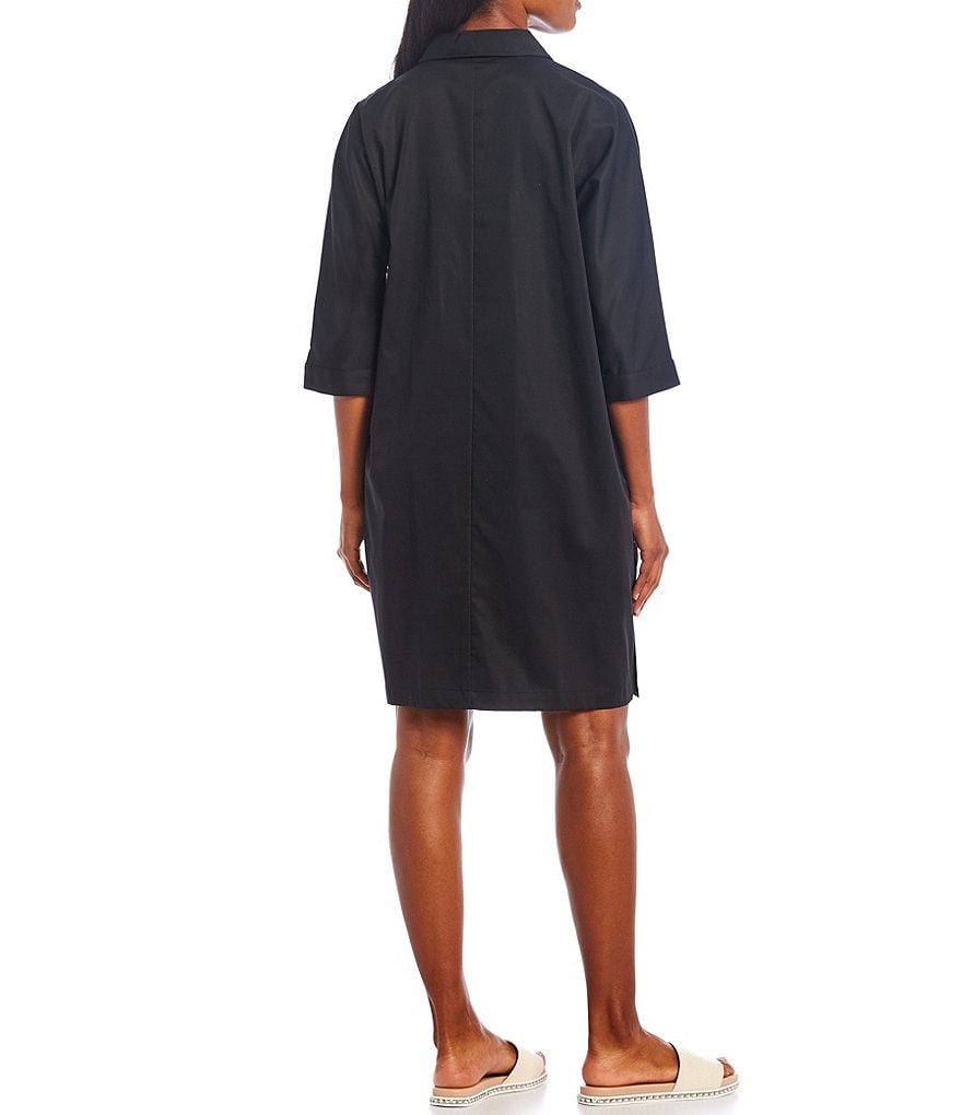 KARL LAGERFELD PARIS Emoji Oversized Button Front Shirt Dress