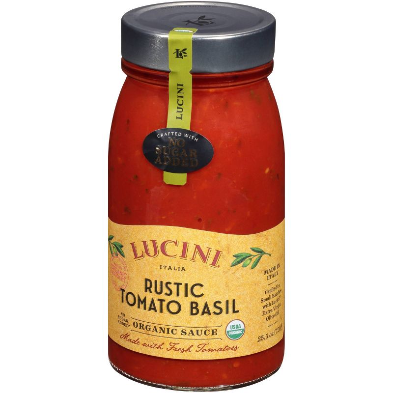 Lucini Rustic Tomato Basil Organic Pasta Sauce - 25.5oz