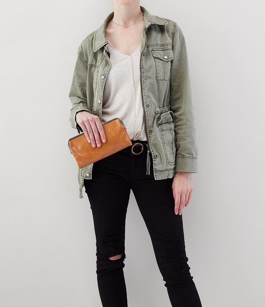 HOBO Original Leather Lauren Double-Frame Clutch Wallet