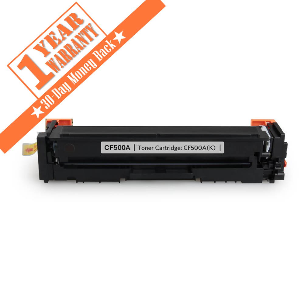 1PK Replacement for HP 202A CF500A Black Toner Cartridge for use with HP M254, MFP M280, MFP M281, High Yield