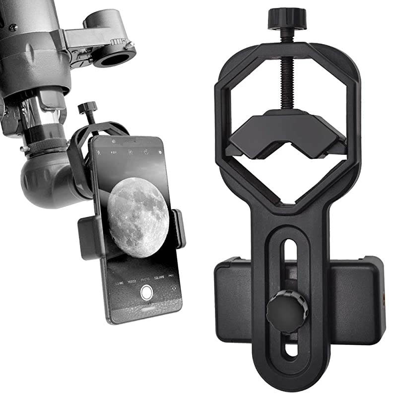 Smartphone Microscope Adapter Mount Universal Phone Scope Mount Work with Telescope Spotting Scope Microscope Monocular Binocular Fits iPhone Samsung HTC LG and Smartphone