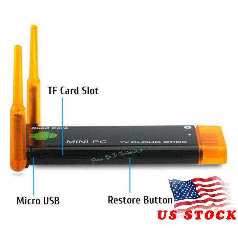 Android Mini TV Stick Dongle / Quad core Mini PC 2G/8G HD DLNA H.265 WiFi