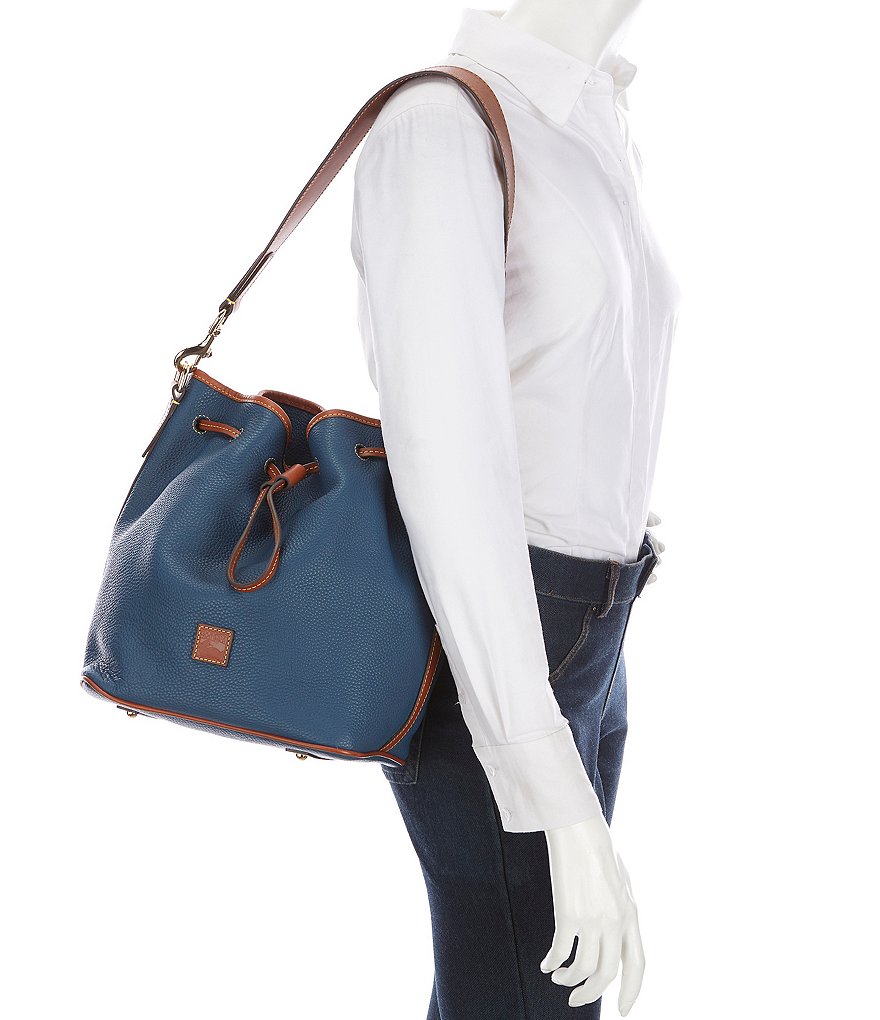Dooney & Bourke Saffiano Collection Drawstring Bucket Bag